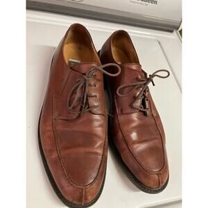 JOHNSTON & MURPHY Passport Brown‎ Leather Dress Shoes Italy Size 10.5 M